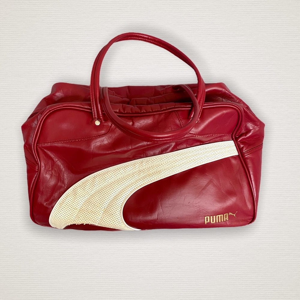 PUMA Retro Duffle Bag Red White